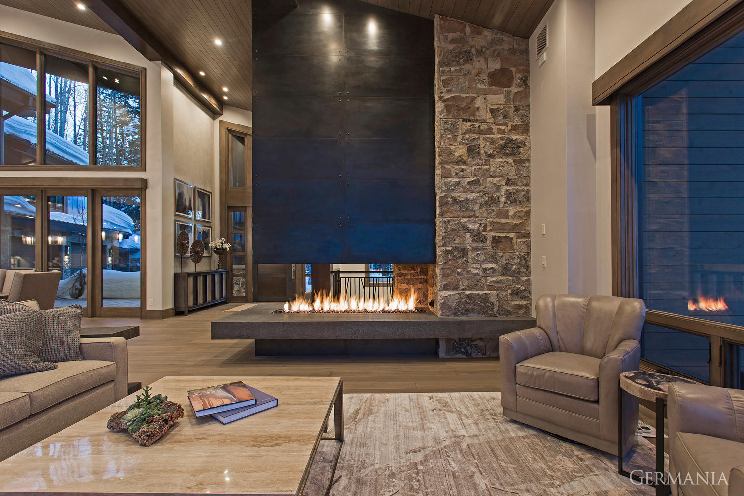 From tongue and groove ceiling to fireplaces, our superior building and design offer some of the best custom built living rooms for mountain home living.