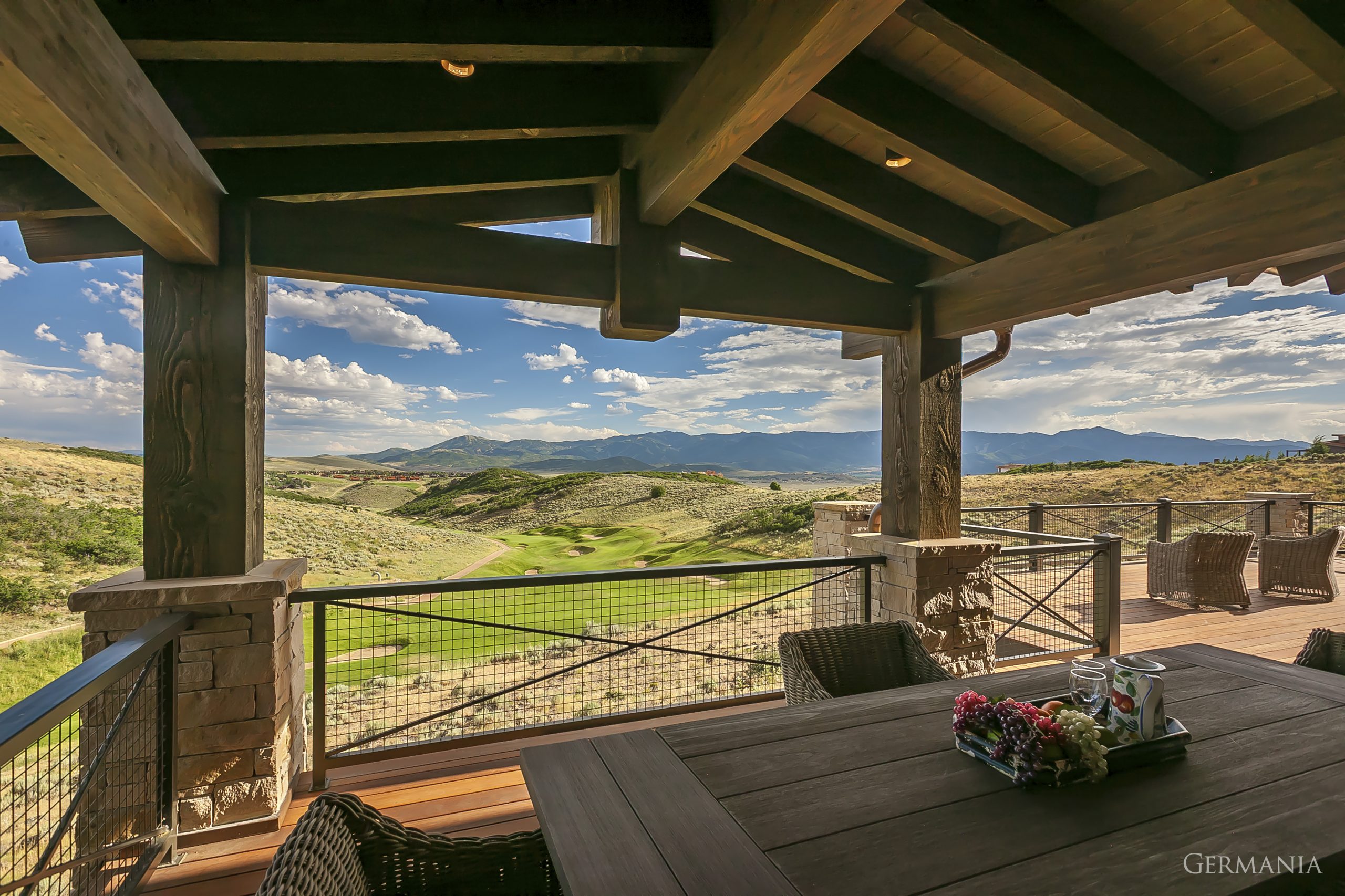 In all our custom luxury homes, we make sure we value every element and aspect of luxury living. Outside decks with custom railings and beams enhance that mountain home living experience.
