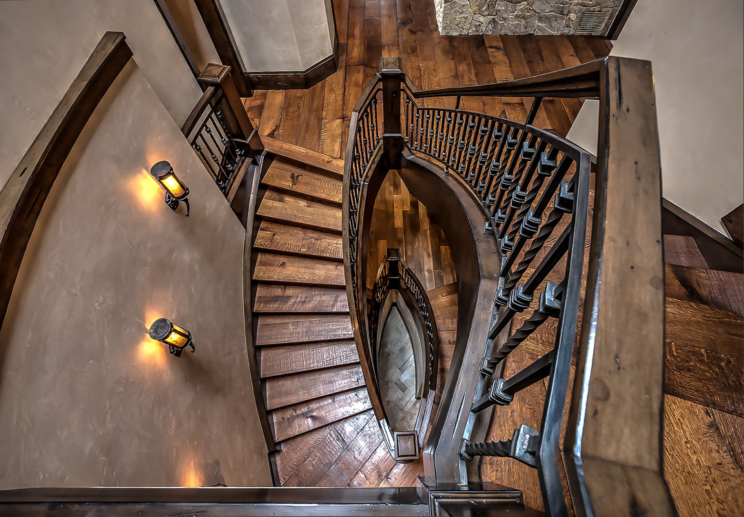 Park City Custom Home Stairway by Germania Construction