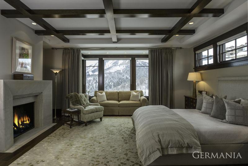 Custom luxury home master bedroom