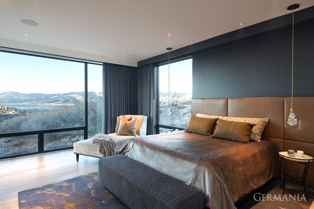 High end custom home bedroom park city utah