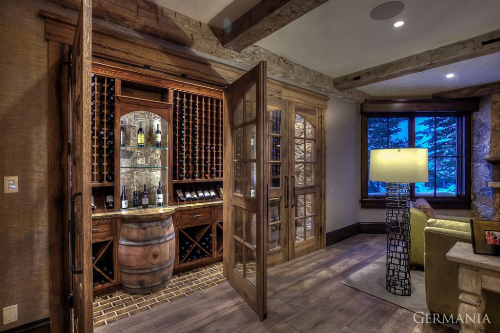 Luxury home wine room