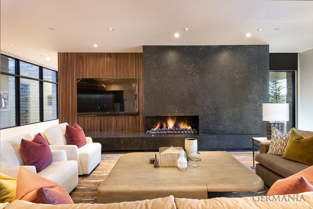 Professional custom home living room park city