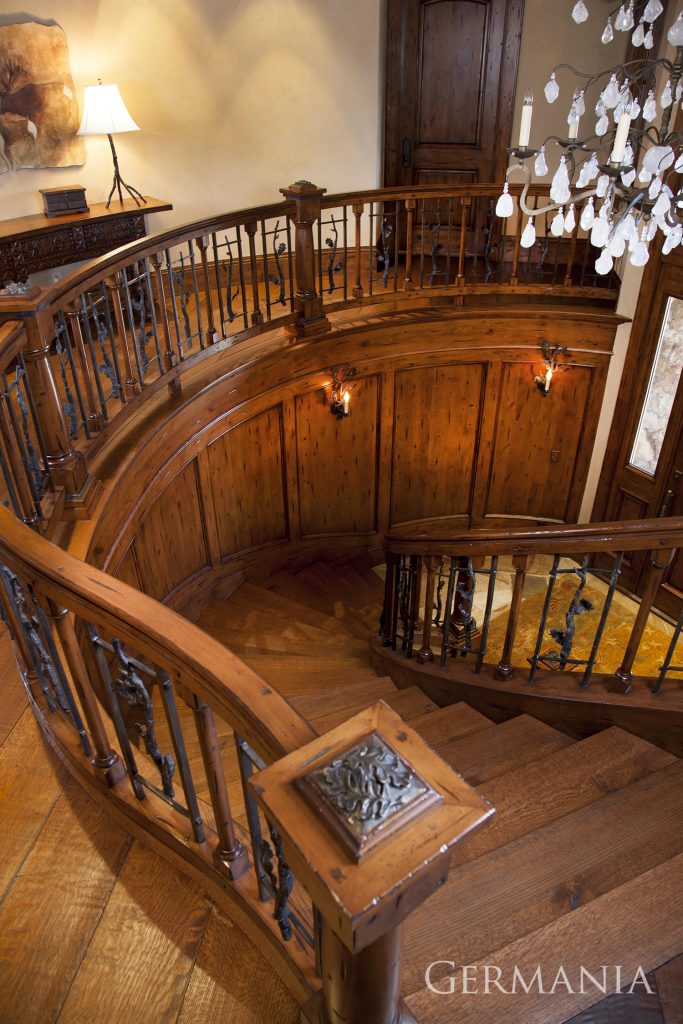 This stairway is just one example of thousands on why Germania is the premier mansion builder in Park City and surrounding areas.