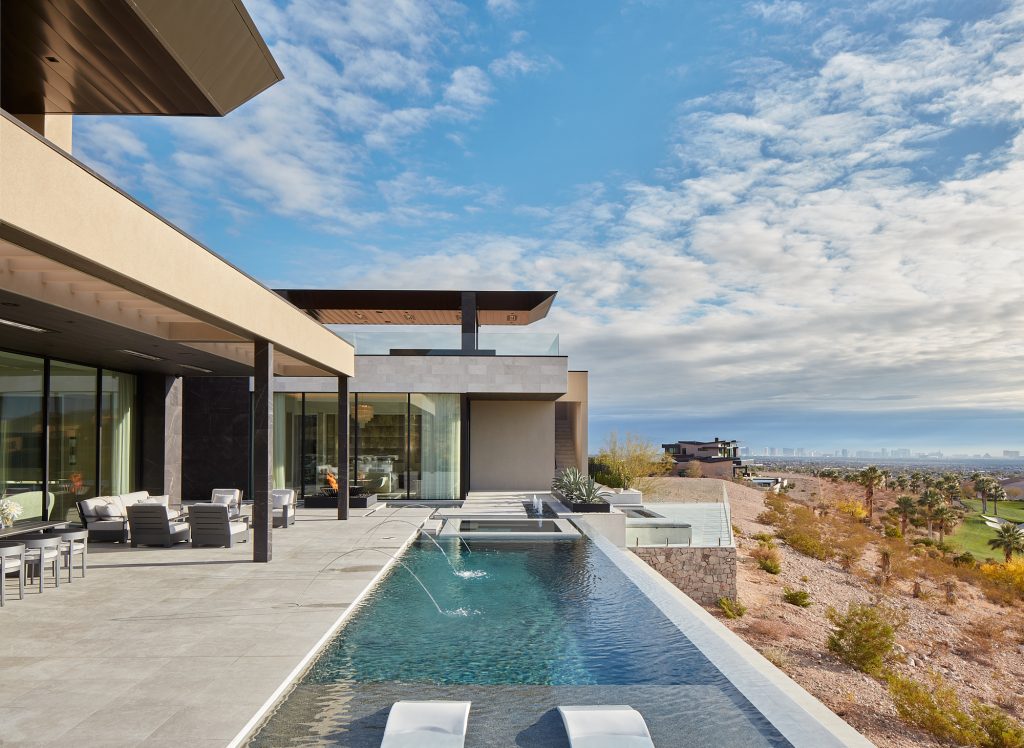 Relax in the infinity pool, on the sun deck, or the spacious backyard patio.