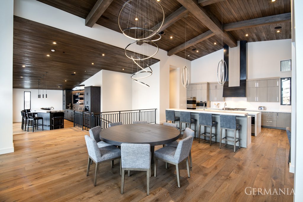 You can keep it casual in the eat-in kitchen, or make things more formal in the dining room of this open floor plan main level,