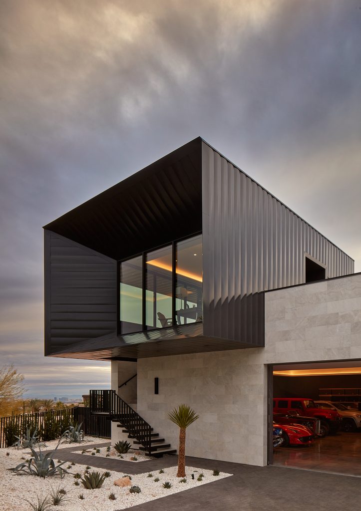 A unique architectural design gives this home a one-of-a-kind look and feel.