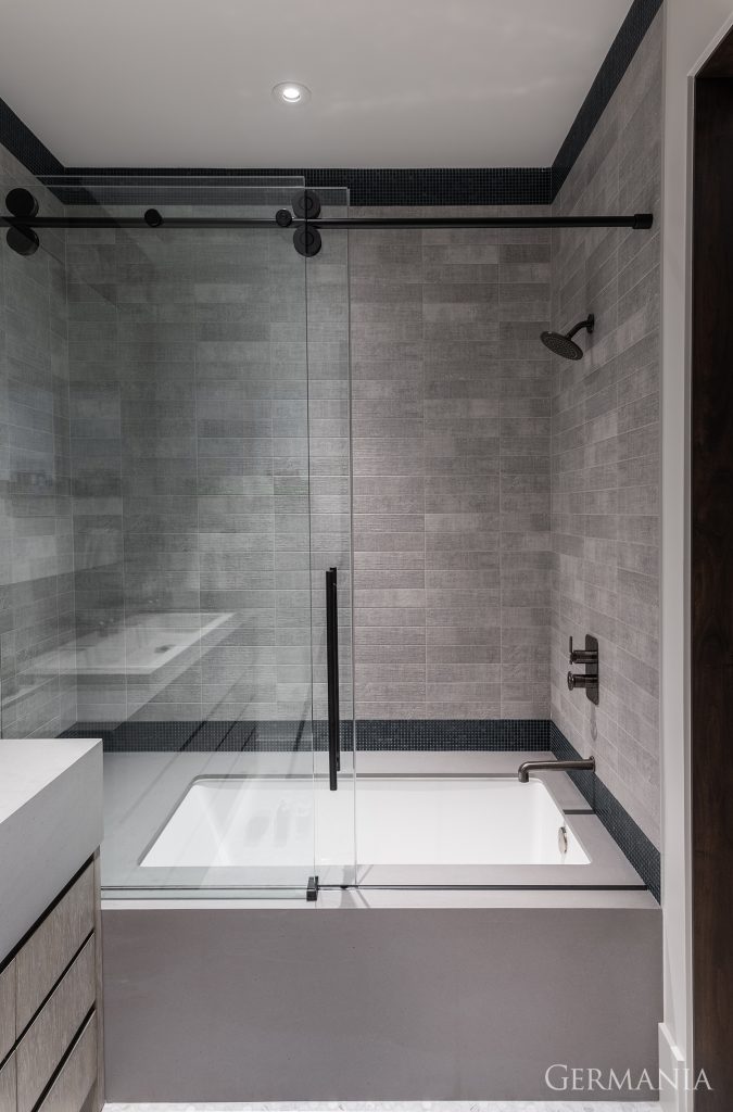 A little luxury goes a long way. This custom bathroom is the perfect place to relax and unwind.