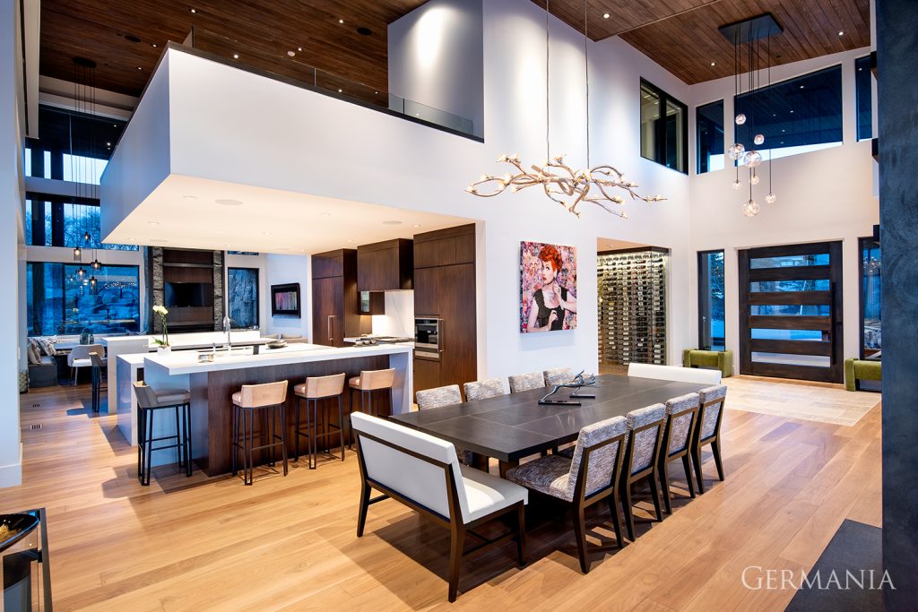 A beautiful custom dining room in Park City, Utah. This is the perfect place to entertain guests and make memories!