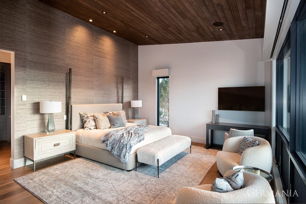 Your guest bedroom should be a place where people feel relaxed and comfortable - like this one we designed for a luxury home in Park City.