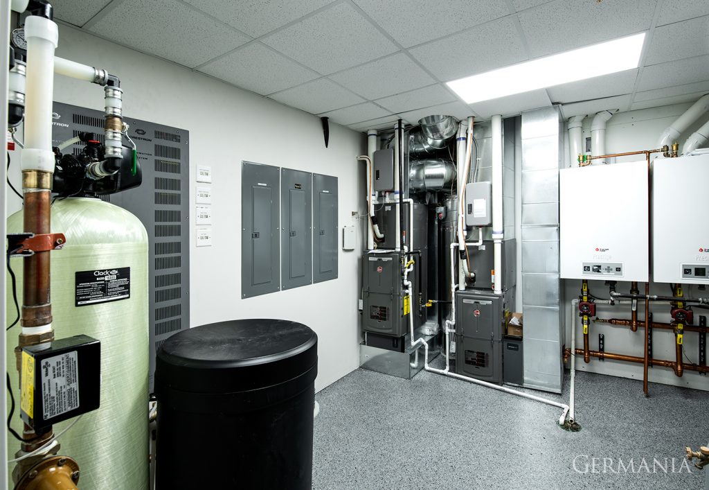 This is mechanical room in our custom home in Park City, Utah. We have everything we need to live a comfortable life!