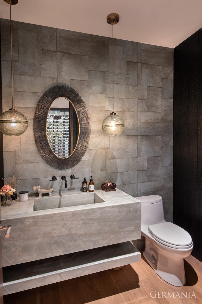 A little powder room for this custom built home in Park City, Utah. We just love it here!