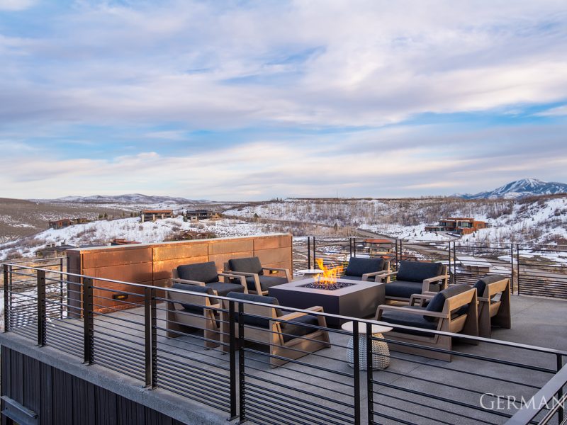 park city custom home builders deck